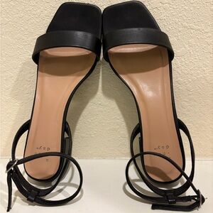 a new day Black Strappy Sandals